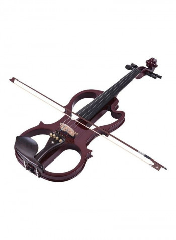 Wood Electric Violin Fiddle Maple Body
