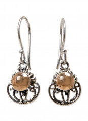 925 Sterling Silver Eastern Sun Earrings
