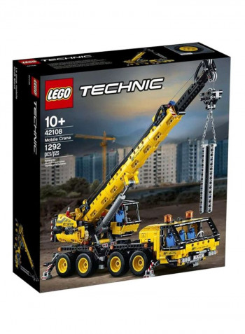 1292-Piece Technic Mobile Crane Building Set 42108 13.94x14.88x4.65inch