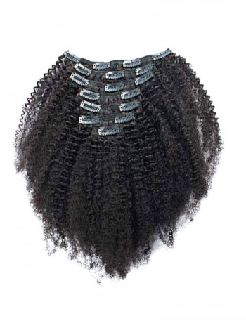 Pack Of 7 Curly Hair Extension Black 12inch
