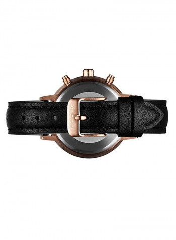 Women's Nova Water Resistance Leather Analog Watch D-FC01-RGBL