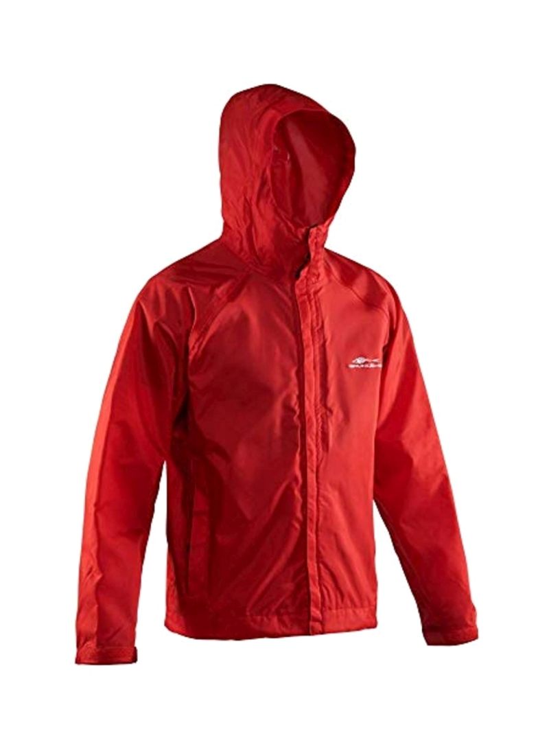 Weather Watch Hooded Fishing Jacket Red