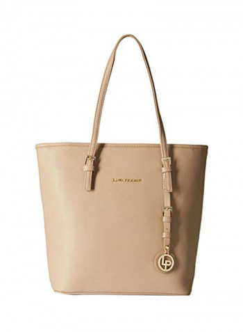 Polyester Blend Shoulder Bag LWHB01901 Brown