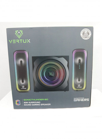 Sound Gaming Speaker SonicThunder 80 Black