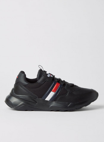 Flag Chunky Sole Sneakers Black
