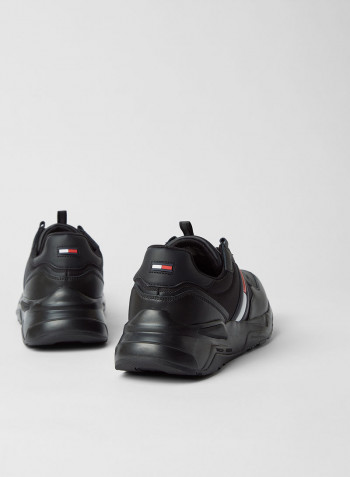 Flag Chunky Sole Sneakers Black
