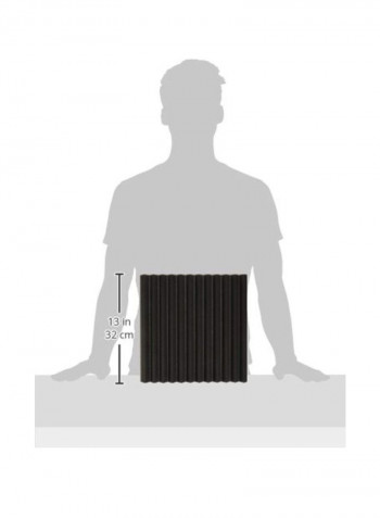 12-Piece Wall Soundproofing Foam Panel Kit PSI1612 Black