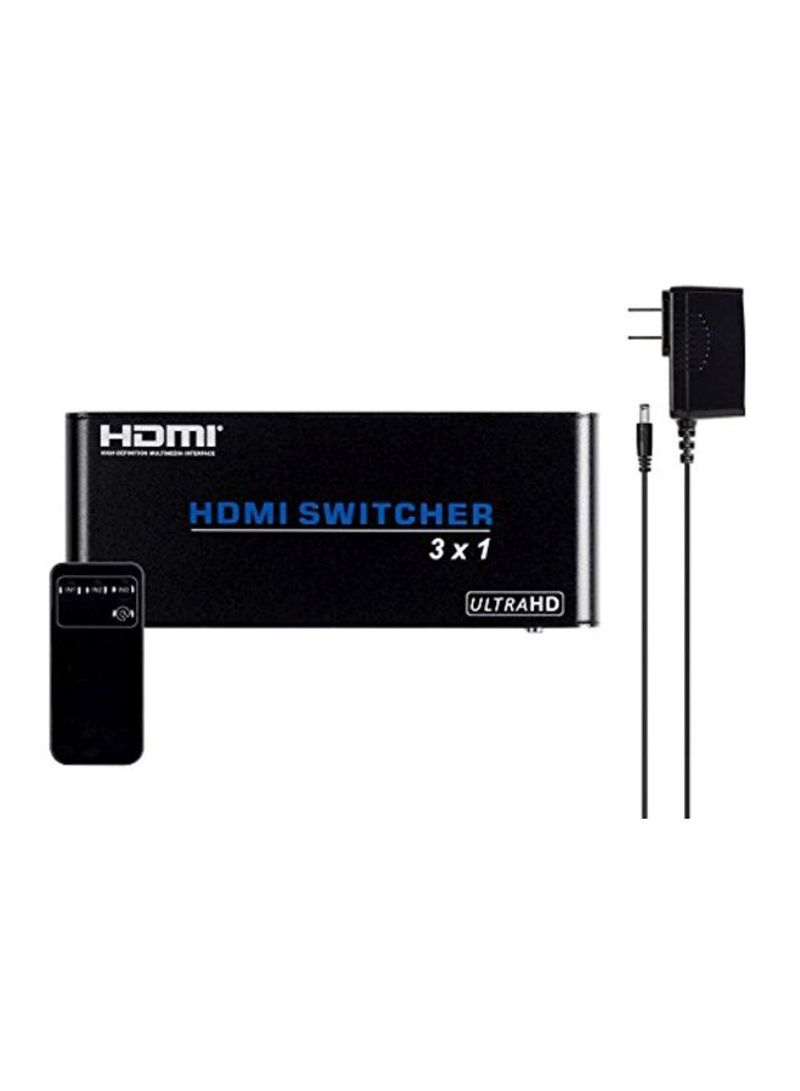 Blackbird 3x1 4K HDMI Slim Switch Adapter Black