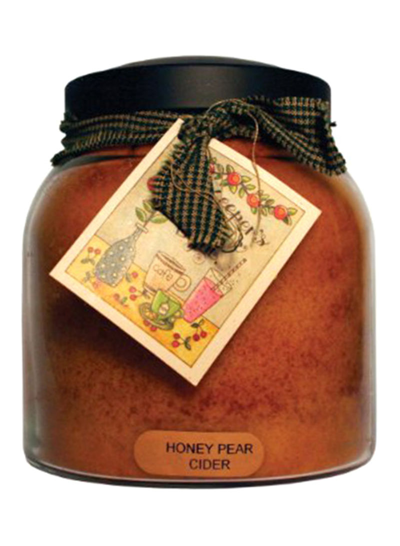 A Honey Pear Cider 34 OZ Papa Jar Candle, 34Oz
