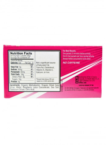 Pack Of 24 Shot Razz Energy Gel Bar