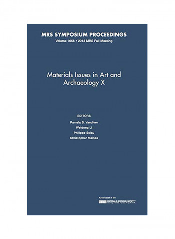 Materials Issues In Art And Archaeology X Hardcover