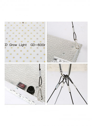 600W LED Grow Lamp for Growing Plant Multicolour 41.00 x 8.00 x 38.00cm