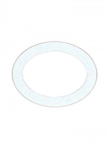 Opal Innocence Oval Platter White/Blue 13inch