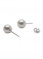 925 Sterling Silver Pearl Stud Earrings
