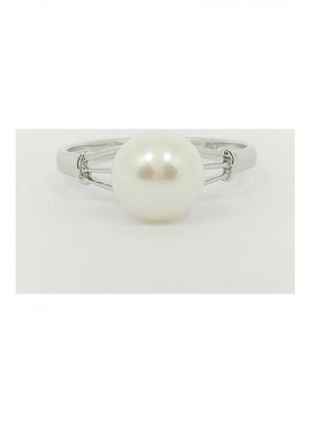 18K Gold With  3.00ct Pearl Studded Ring