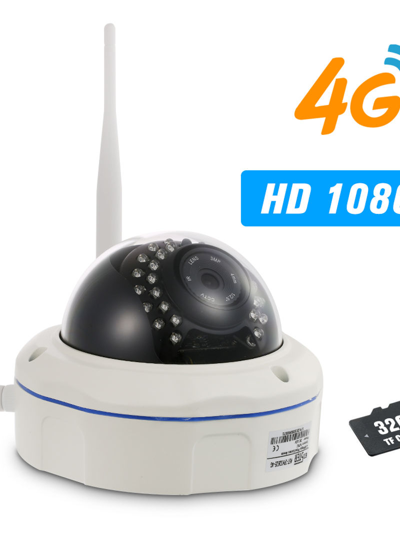 1080P HD 4G Wireless IR-Cut Night Vision IP CCTV Camera With 32GB TF Card And SIM Card Slot