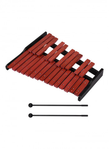 25 Note Wooden Xylophone With Two Mallets