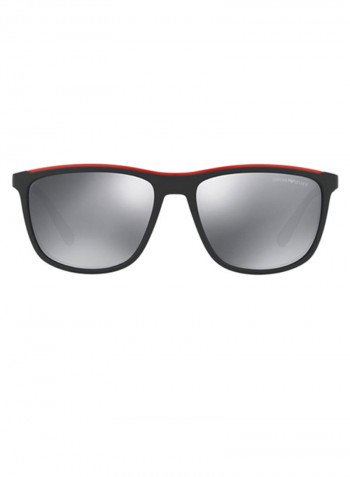 Women's UV-Protection Rectangular Sunglasses - Lens Size: 57 mm
