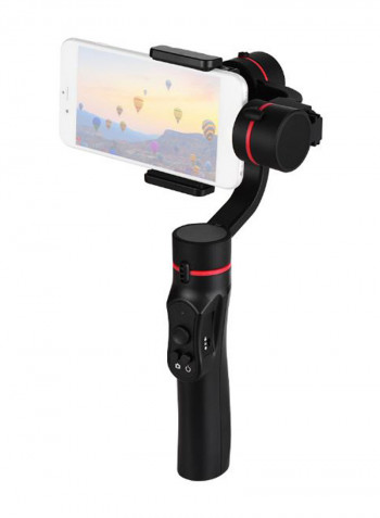 3-Axis Vertical Gimbal Stabilizer With USB Cable Black/Red