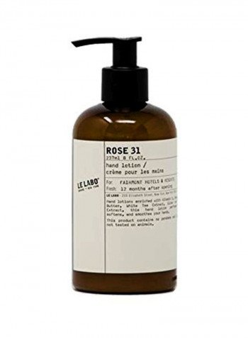 Rose 31 Body Lotion 8ounce
