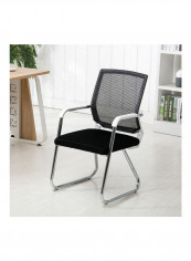 Comfortable Simple Chair with Lumbar Support Black