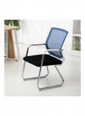 Comfortable Simple Chair with Lumbar Support Blue/Black