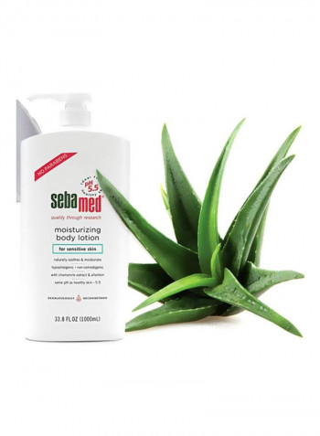 Moisturizing Body Lotion Ph 55 For Sensitive Skin Dermatologist Recomded Moisturizer 338 Fluid Oz (1 Liter) White 1000ml