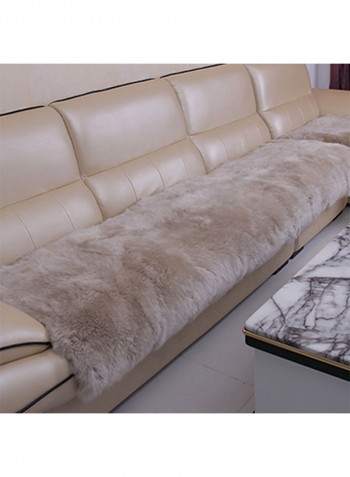 European Style Fluffy Wool Sofa Cover Multicolour 45X45centimeter