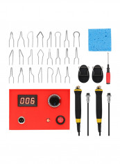 Multi-Functional Electric Pyrography Machine Set Red/Black