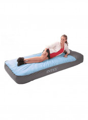 Twin Sleeping Bag With Electric Pump Grey 91 x 193 x 25centimeter