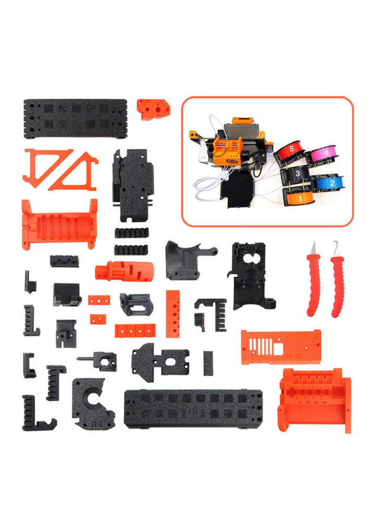 PETG Material Printed Parts with Scrapers Compatible with Prusa i3 MK3S MK2.5S MMU2S DIY 3D Printer Orange/Black/Grey