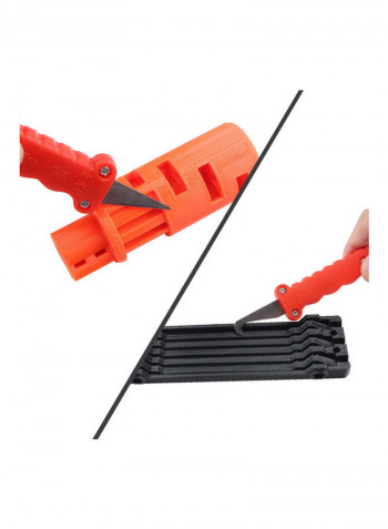 PETG Material Printed Parts with Scrapers Compatible with Prusa i3 MK3S MK2.5S MMU2S DIY 3D Printer Orange/Black/Grey