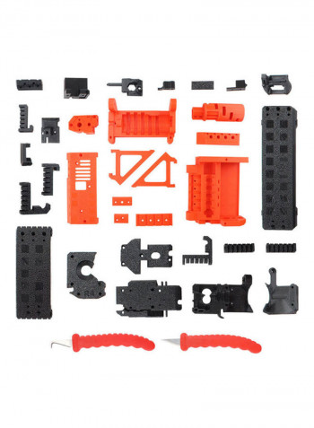 PETG Material Printed Parts with Scrapers Compatible with Prusa i3 MK3S MK2.5S MMU2S DIY 3D Printer Orange/Black/Grey