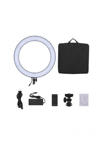 Bi-Colour Digital Ring Video LED Light Set White/Black