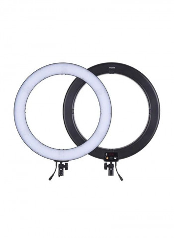 Bi-Colour Digital Ring Video LED Light Set White/Black
