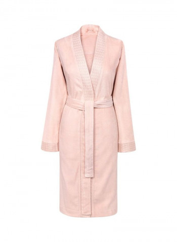 Filomento Cotton Bath Robe Pink Medium