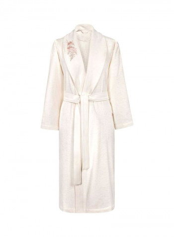 Mirella Bath Robe Ecru M(46)