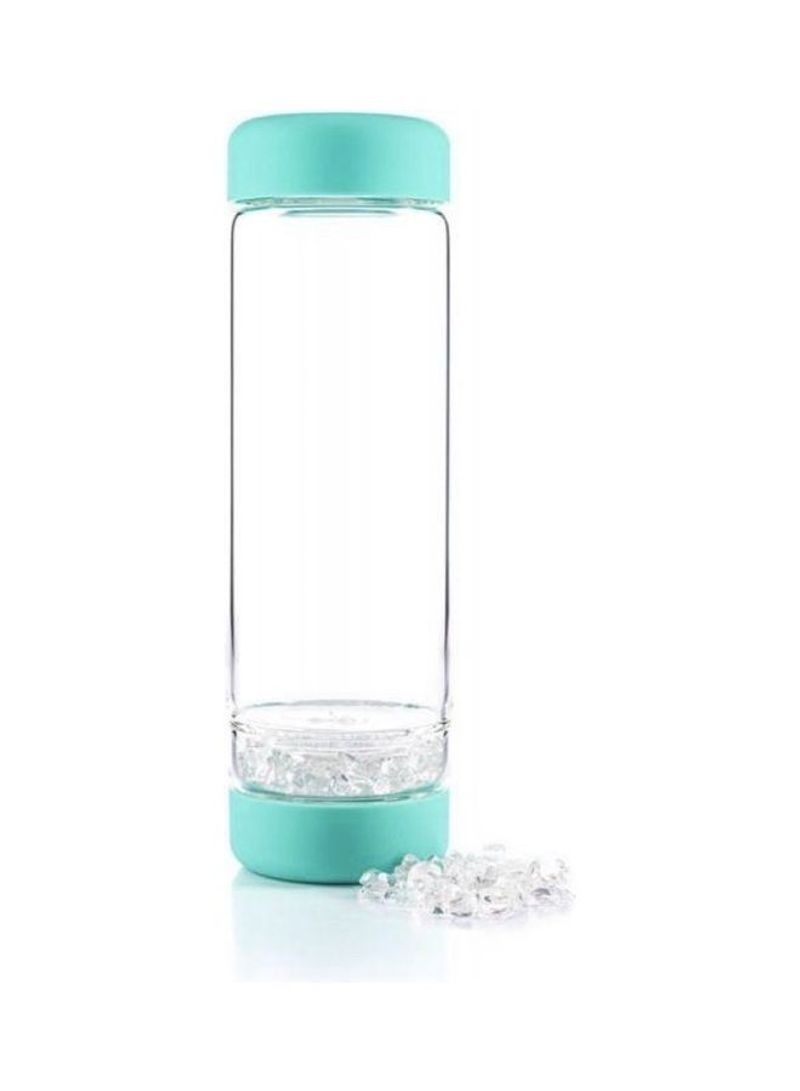 Inu Crystal Water Bottle Clear/Green