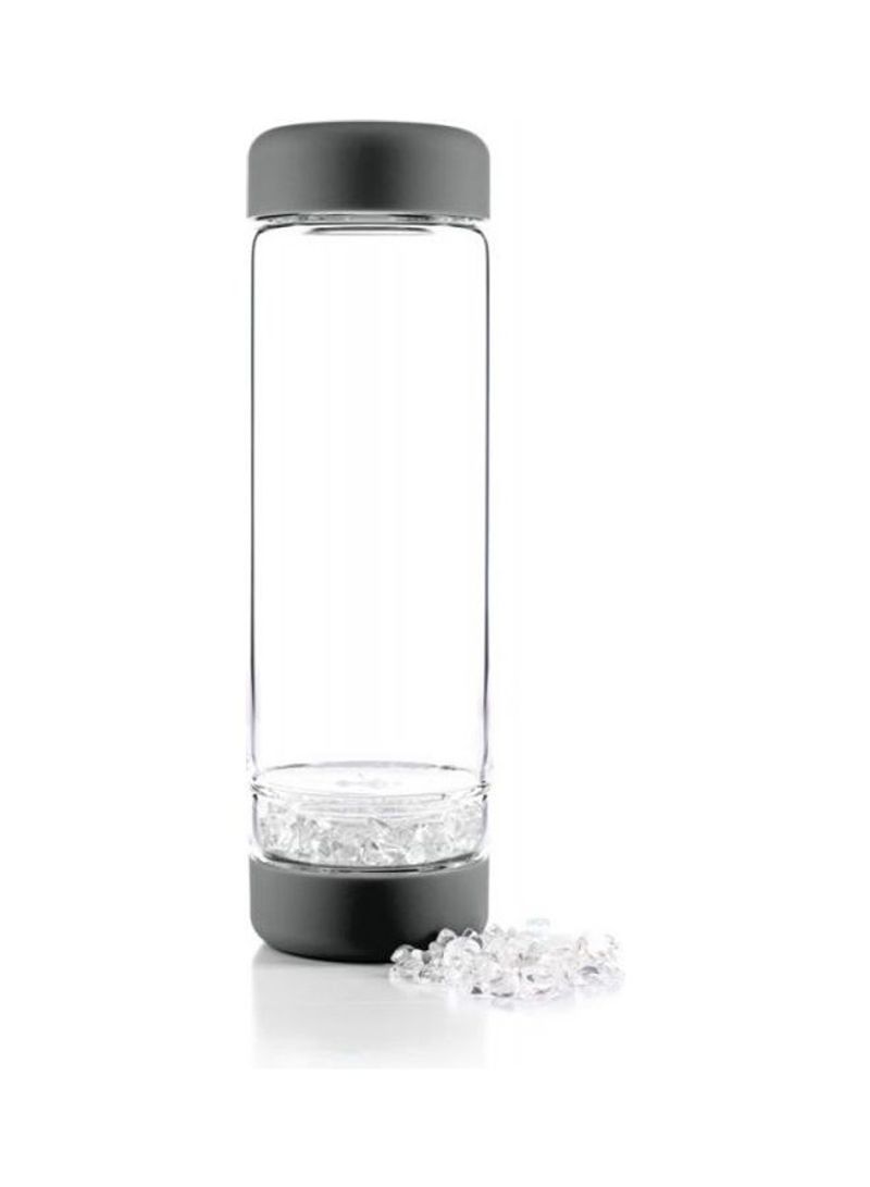 Inu Crystal Water Bottle Clear/Grey