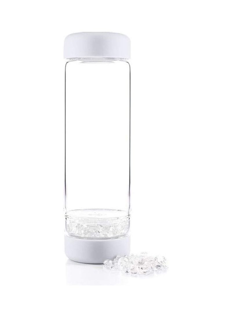 Inu Crystal Water Bottle Clear/White