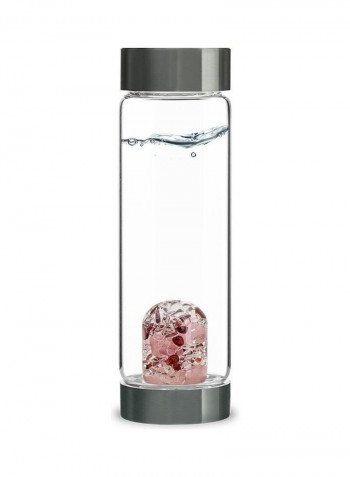 Love Gem Water Bottle Clear/Grey