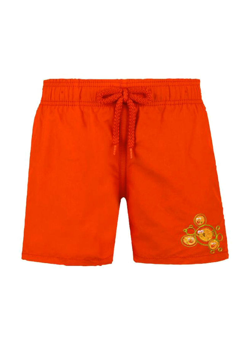Jim Embroidered Swim Shorts Medcis Red