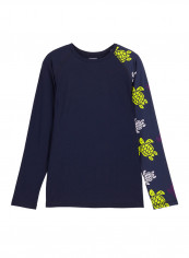 Reef Rashguard Round Of Turtles Printed T-shirt Blue/Yellow/White