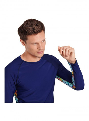 Roller Long Sleeves T-shirt Midnight Blue