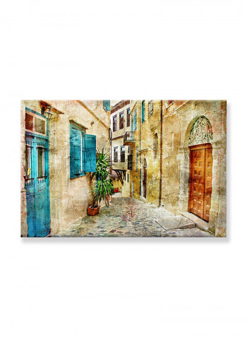 Abstract Painting Wall Art Canvas Blue 60x70centimeter