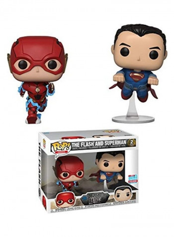 Justice League Flash And Superman 8 x 6 x 5inch