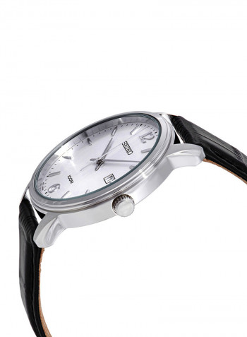 Men's Water Resistant Leather Analog Watch SUR265P1