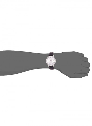Men's Water Resistant Leather Analog Watch SUR265P1