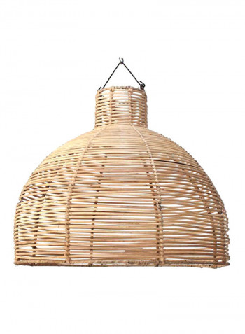Asha Rattan Pendant Brown 11 x 43centimeter