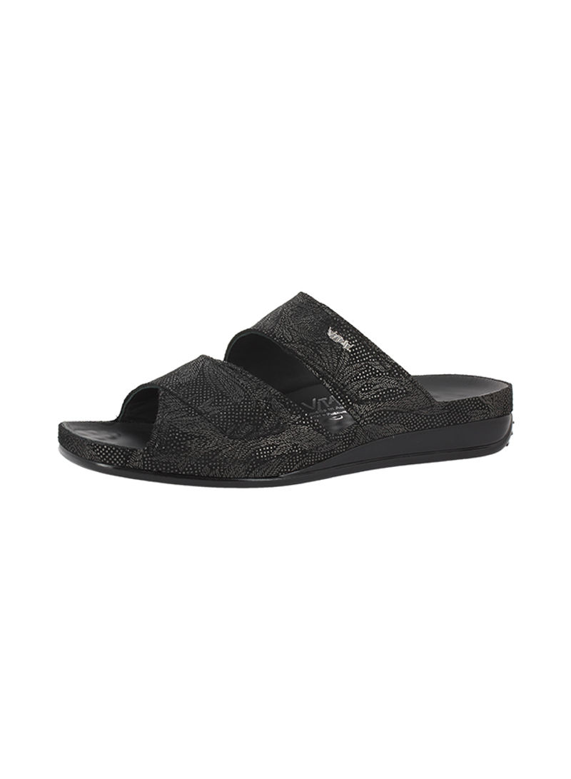 Women Comfort Sandals Black/Silver